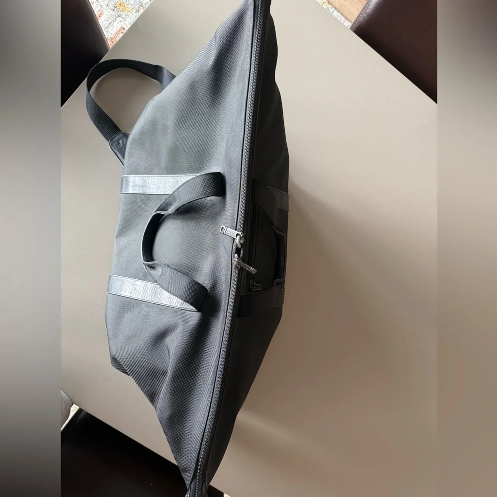 Tumi Alpha Black Travel Bag with Front Pocket